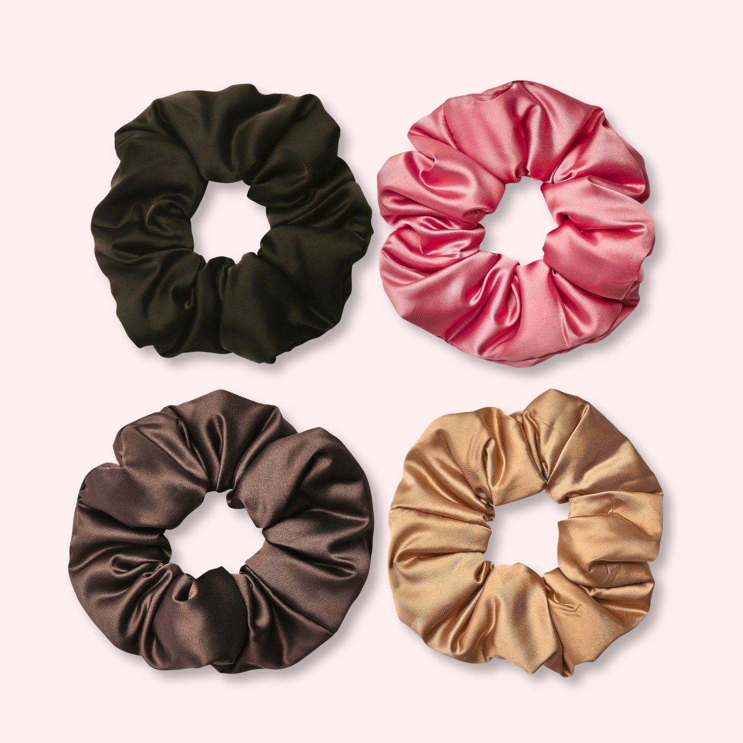 π SATIN SCRUNCHIES (100% off)